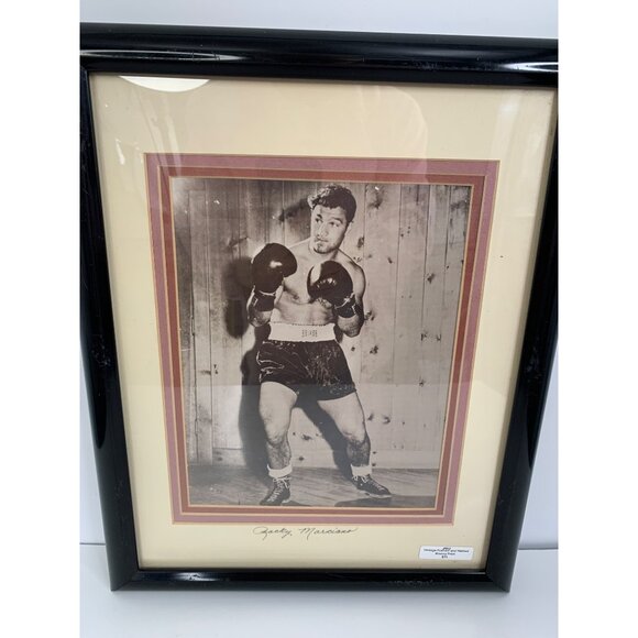 Set Of 6 Framed & Matted Vintage Sports Prints Featuring Iconic Athletes 15" x 1 - Picture 2 of 16